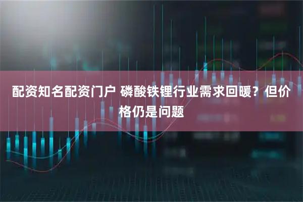 配资知名配资门户 磷酸铁锂行业需求回暖？但价格仍是问题